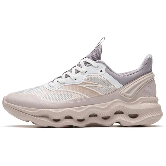 ANTA Training Shoes Women's Low-Top Lotus Gray/Ivory White/Magic Carpet Gray