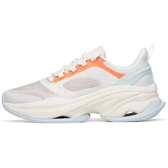 Anta Variety Training Collection Cushioning Anti-Slip And Wear-Resistant Low-Top Training Shoes Women's White Orange