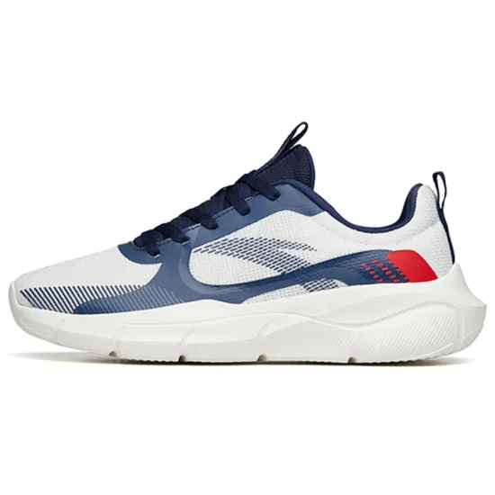 Anta Cushioned Slip Resistant Abrasion Resistant Low Top Training Shoes Men's White Blue