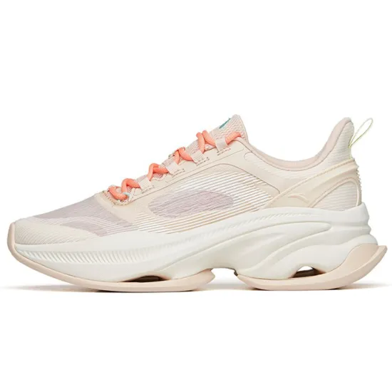 Anta Cushioning Anti-Slip And Wear-Resistant Low-Top Training Shoes Women's Brown White