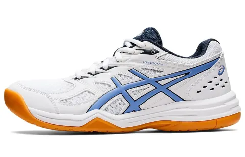 Asics Gel-Upcourt 4 4 Volleyball Shoes Low Top Training Shoes Women's White Blue