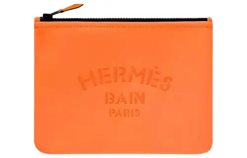 HERMES Neobain Polyamide Clutch Small Women's Orange