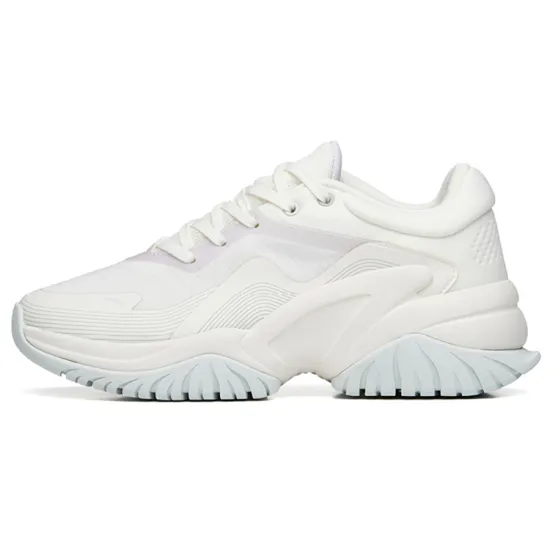 ANTA Training Shoes Women's Low-Top Ivory White/Misty Purple/White Gray Green