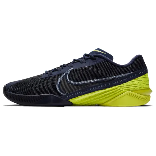 Nike React Metcon Training Shoes Men Low-top Navy / Yellow