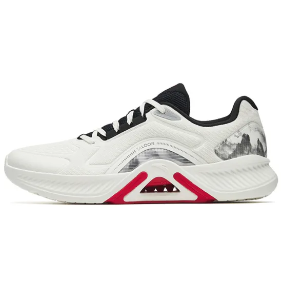 ANTA Training Shoes Men Low-Top Ivory White/Black