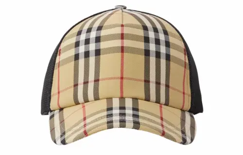 Burberry Check And Mesh Cap