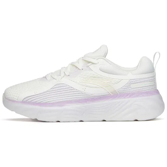 ANTA Training Shoes Women's Low-Top Ivory White/Misty Purple