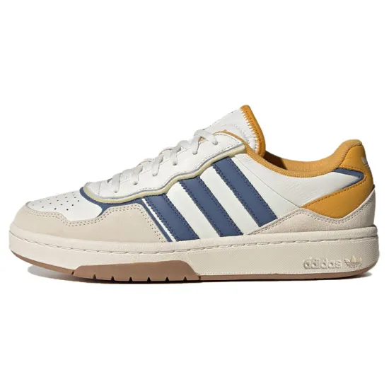 Adidas Originals Courtic Skateboarding Shoes Unisex Low-top White/Blue/Yellow