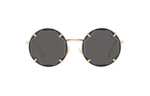 TIFFANY & CO. Alloy Round Sunglasses Women's Gold