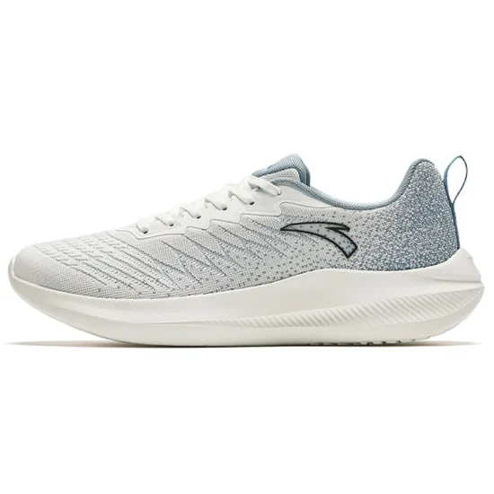 Anta Anti Slip And Wear Resistant Lightweight Low Top Running Shoes Men's White Blue