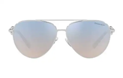 TIFFANY & CO. Aviator Sunglasses Women's Silver
