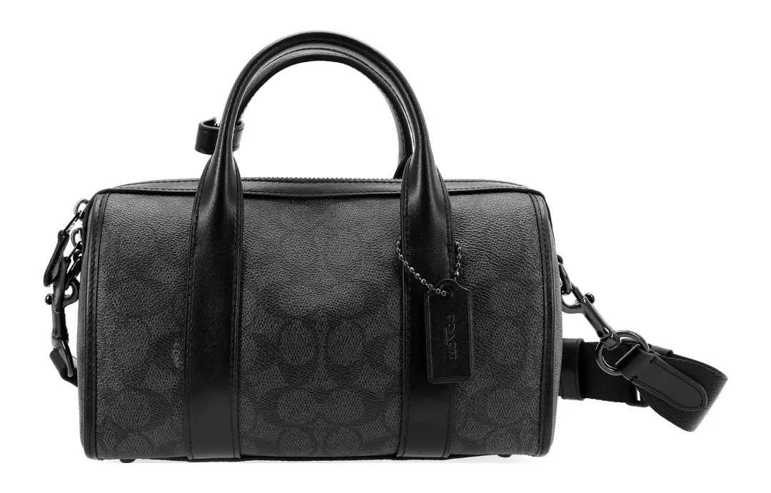 COACH Gotham Artificial Leather Shoulder Bag, Crossbody Bag, Handbag Medium Men's Lead Gray