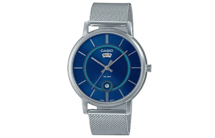 CASIO Men Standard Series Blue Watch MTP-B120M-2A
