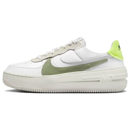 Nike Air Force 1 PLT.AF.ORM White Oil Green Women's