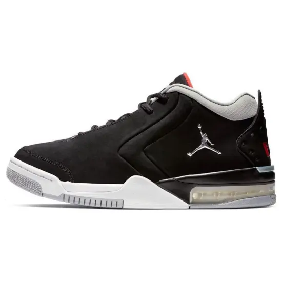 JORDAN Big Fund Black Metallic Silver University Red