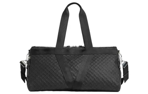 Bottega Veneta Soft Rubber Gym Bag Handbag Men's Black