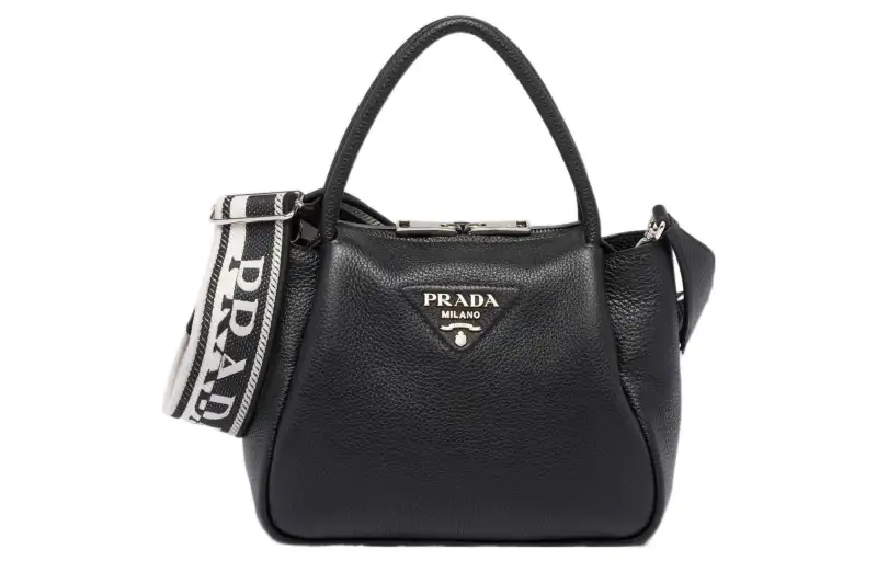 PRADA Leather Shoulder Bag, Crossbody Bag, Handbag Small Women's Black