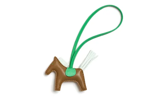 HERMES Sheepskin Charms Unisex Kraft Paper Color/Bubble Green/Comic Green