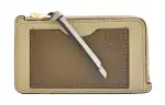 LOEWE Cow Leather Card Holder Women's Laurel Green/Dark Khaki Green