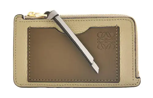 LOEWE Cow Leather Card Holder Women's Laurel Green/Dark Khaki Green