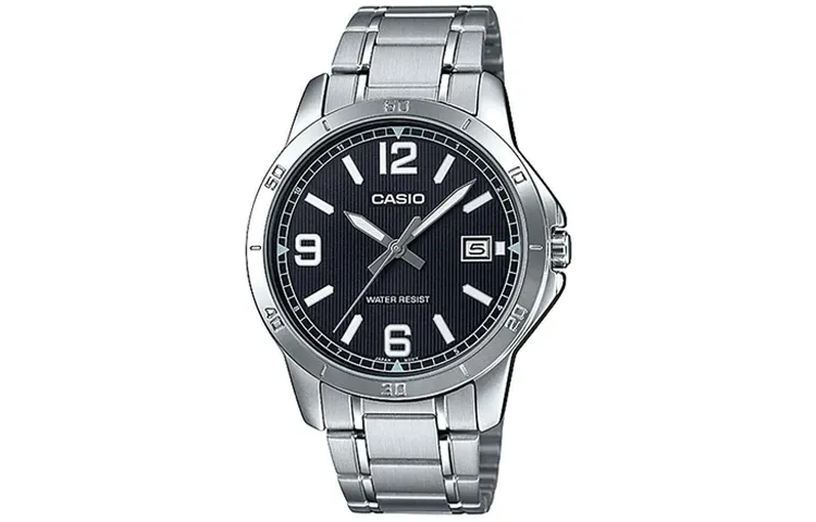 CASIO Men Standard Series Black Watch MTP-V004D-1B2