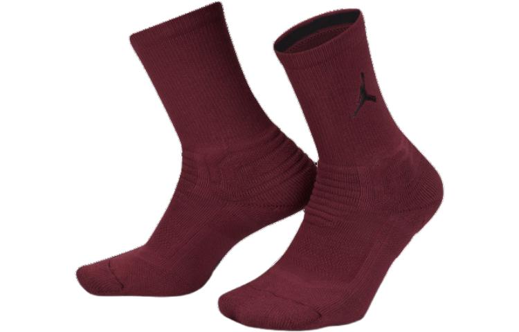 Jordan Crew Socks Men’s 1 Pack Cherrywood Red