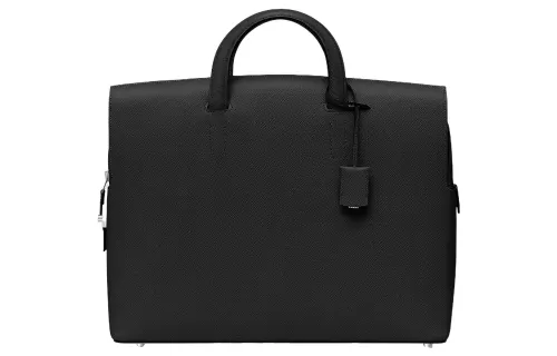 HERMES Cityhall Epsom Calfskin Portable Briefcase Men's 89 Noir Black