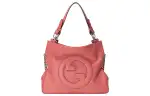 GUCCI Blondie Leather Tote Bag, Shopping Bag, Handbag Small Women's Pink