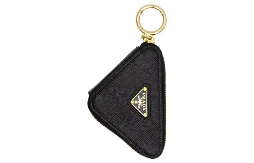 PRADA Saffiano Leather Clutch Women's Black