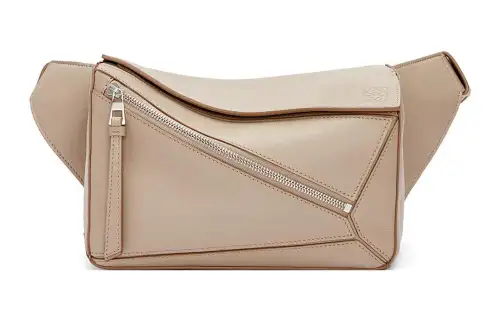 LOEWE Puzzle Cow Leather Fanny Pack Small Women's Sand
