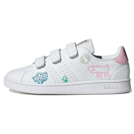 Adidas Neo Keith Haring X Adidas Neo Neo Advancourt Base 'White Blue Pink'