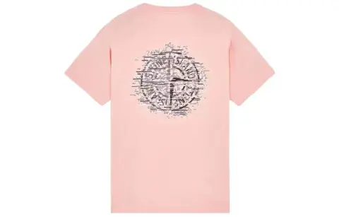STONE ISLAND Logo Printed Crewneck T Shirt