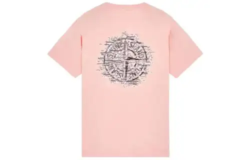 STONE ISLAND Logo Printed Crewneck T Shirt