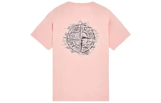 STONE ISLAND Logo Printed Crewneck T Shirt