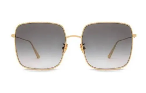 DIOR Square Sunglasses Women's Gold