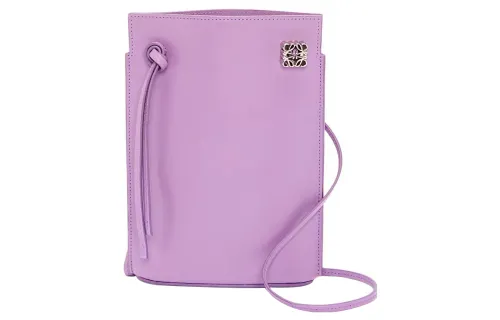 LOEWE Cow Leather Handbag, Shoulder Bag, Crossbody Bag Women's Purple