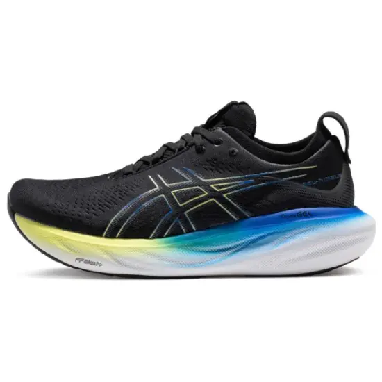 Asics Gel Nimbus 25 Wide 'Black Glow Yellow'