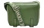 LOEWE Cow Leather Messenger Bag, Shoulder Bag, Crossbody Bag Extra Small Men's Hunter Green
