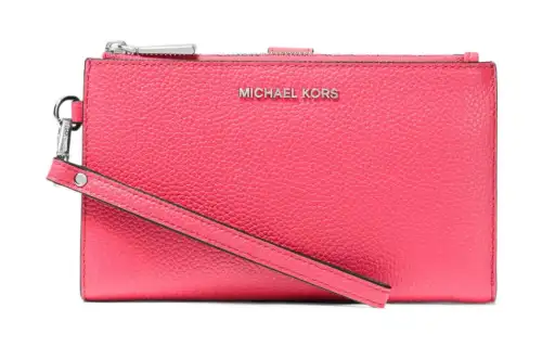 MICHAEL KORS Adele Leather Wallet Women's Pink