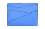 LOEWE Puzzle Cow Leather Card Holder Men's Blue