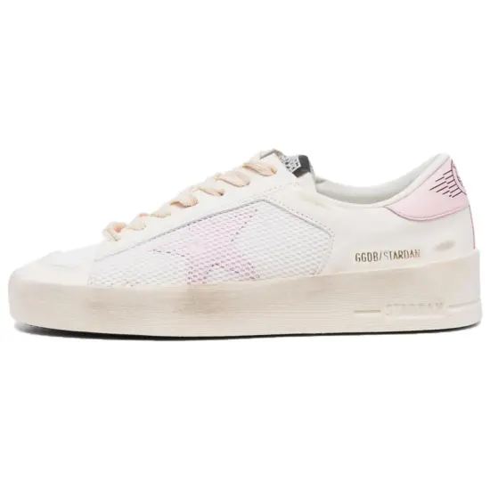 Golden Goose Stardan White Orchid Pink Women's