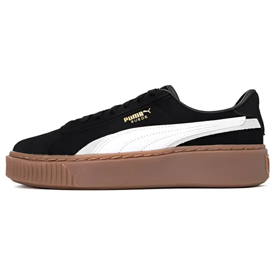 PUMA Platform Skate Shoes 'Black White Brown' Women's