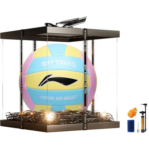 LiNing Li Ning PVC No. 5 volleyball junior high school students, high school entrance examination only, same style for men and women, blue and yellow pink