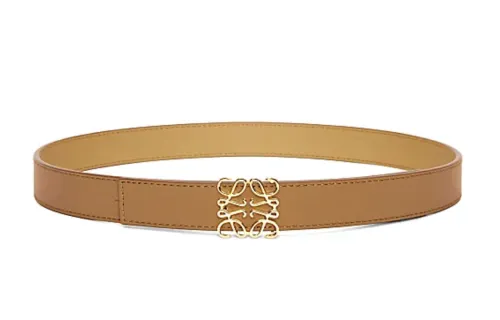 LOEWE Cow Leather Belts Women's Light Umber 2.8cm