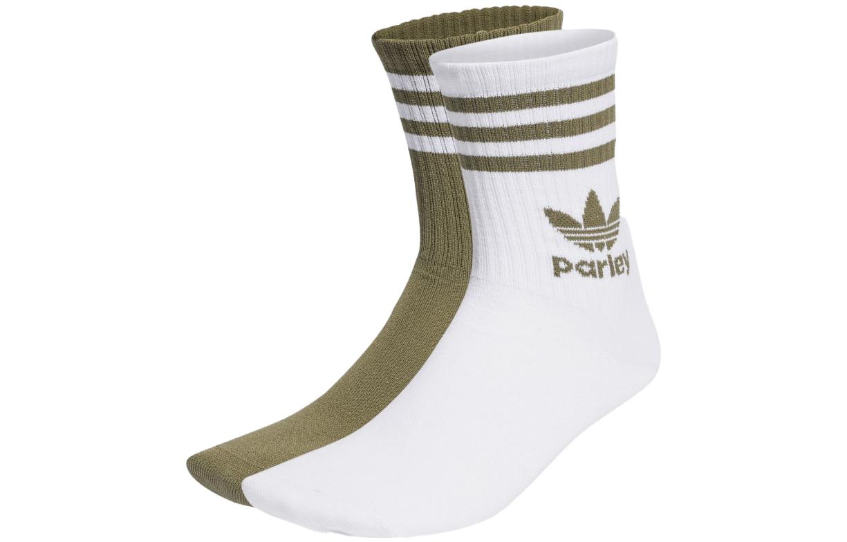 Adidas Originals Parley Mid Crew Sock 2 Pairs Knee High Socks Men’s
