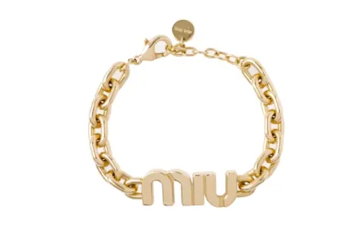 MIU MIU Metal Bracelets Women's Gold