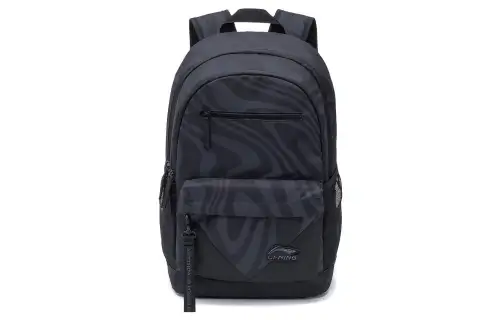 Li Ning Sports Life Collection Polyester Backpack Regular Unisex Black