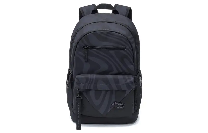 Li Ning Sports Life Collection Polyester Backpack Regular Unisex Black