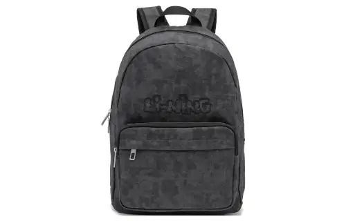 Li Ning Sports Life Collection Polyester Backpack Unisex Black