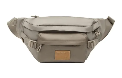Li Ning Sports Life Collection Polyester Fanny Pack One Shoulder Crossbody Sling Bag Regular Unisex Khaki